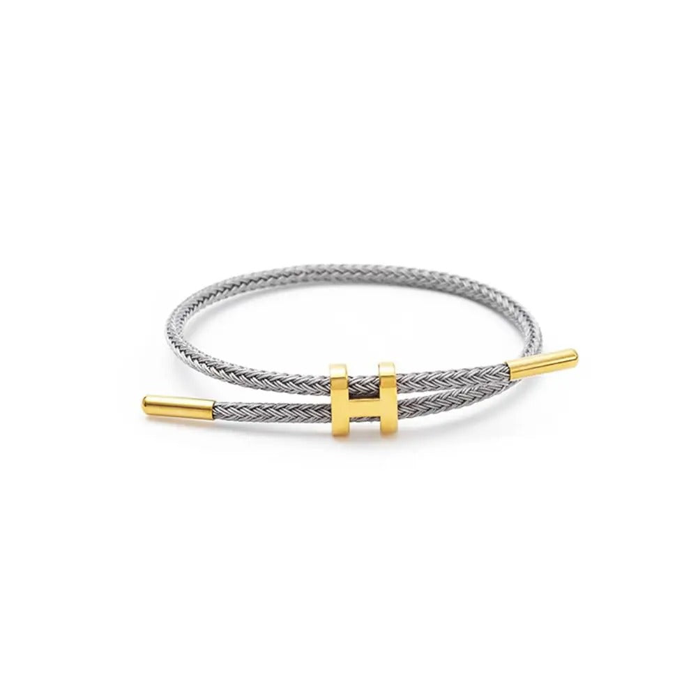The Steel Gold Align Bracelet