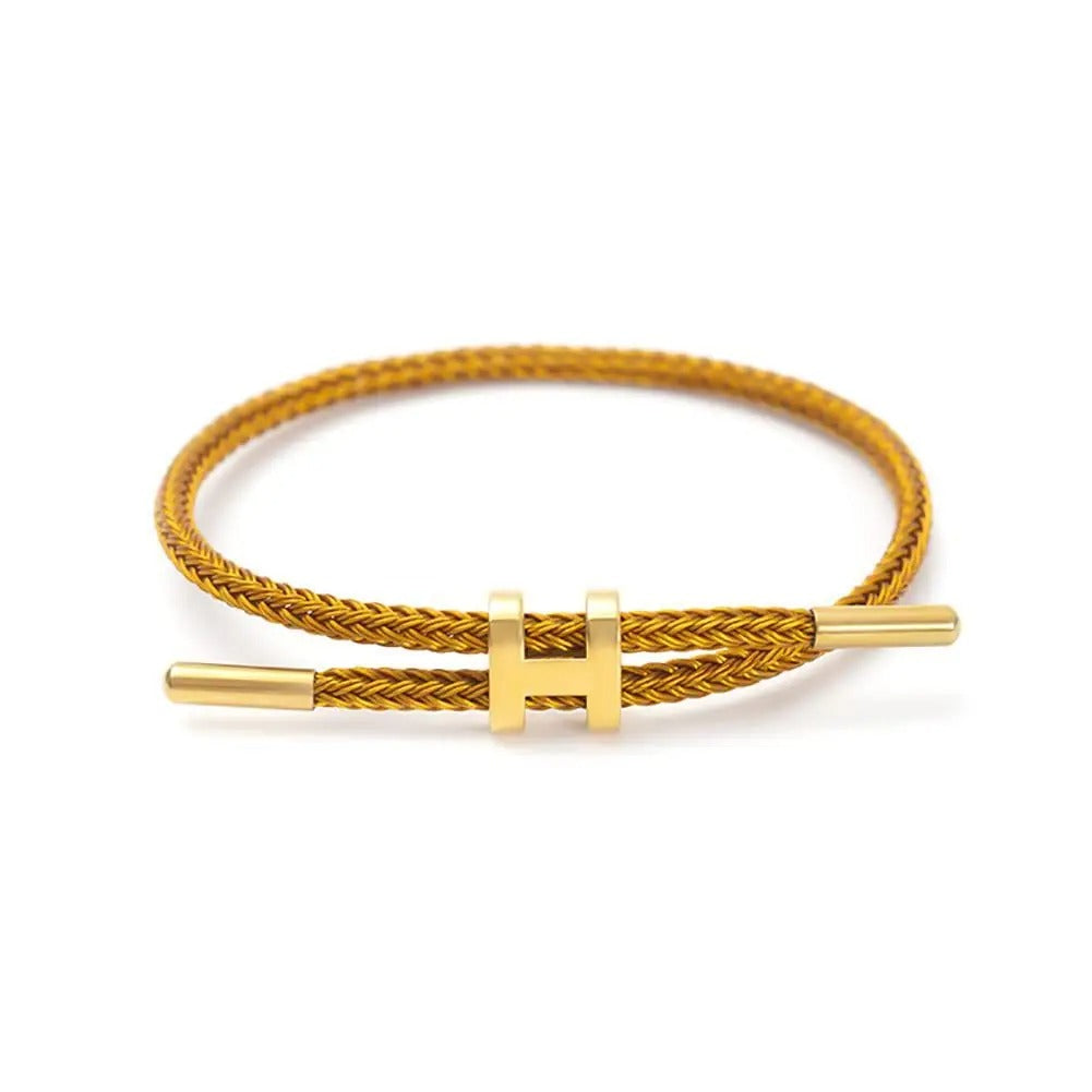 The Steel Gold Align Bracelet